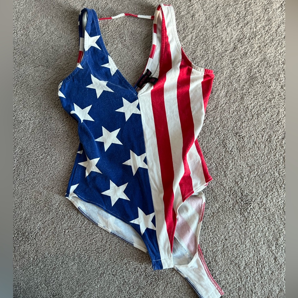 American Flag Body Suit